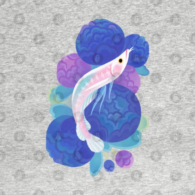 Arowana and peony 1 by pikaole